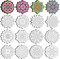 48 Pcs Summer Mandala Coloring Cutouts Set DIY Your Own Mandala Cards Mandala Painting Poster Stress Relieving Activity Crafts Art
